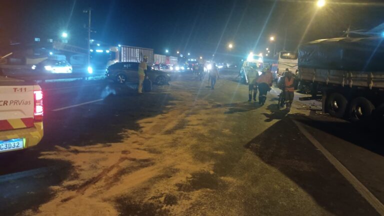 VÍDEO: Veja o exato momento do acidente com caminhão desgovernado na BR-376