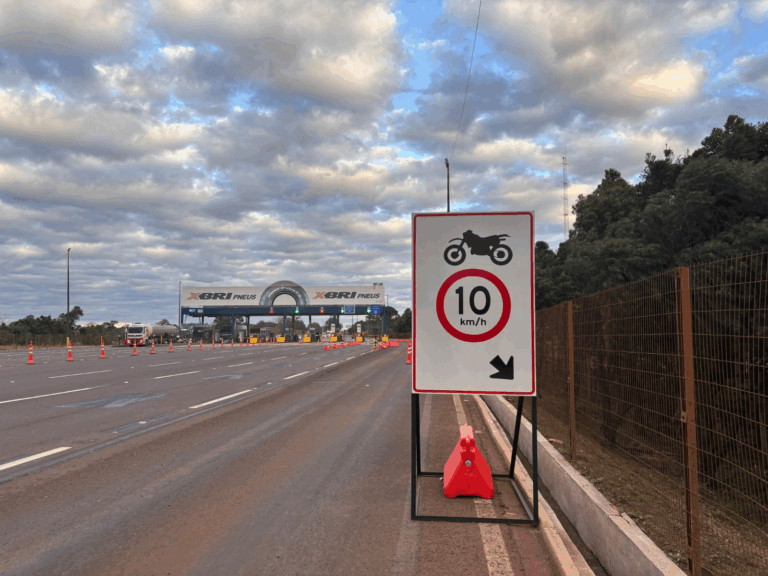 Motos e triciclos têm isenção nas praças de pedágio da EPR Iguaçu