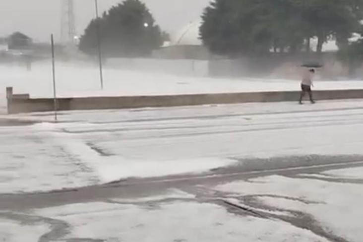 VIDEO: Tempestade de granizo causa transtornos e deixa rastro de destruição em Castro