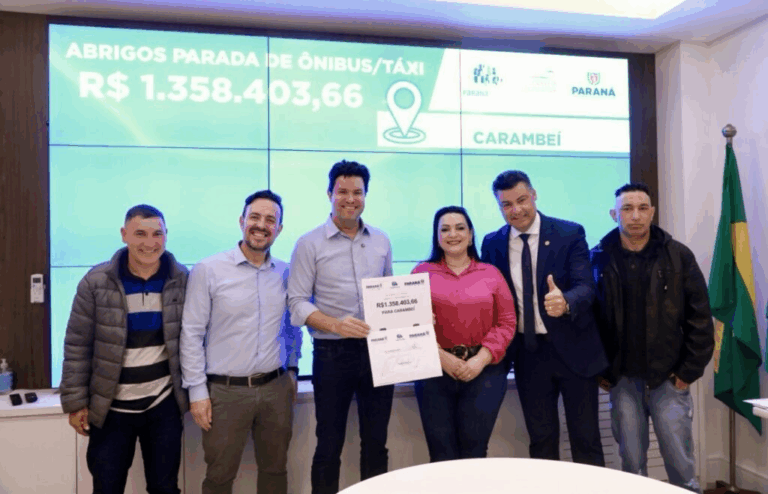 Rangel garante mais de R$ 1,3 milhão para abrigos de ônibus em Carambeí