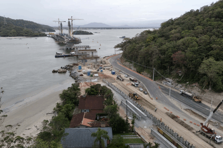 Ponte de Guaratuba não terá pedágio: obra é 100% financiada pelo Governo do Paraná