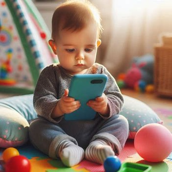 Essa exposição excessiva com o celular, pode afetar o desenvolvimento da atenção do bebê