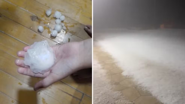 Temporais com granizo atingem várias cidades dos Campos Gerais e região Central do PR