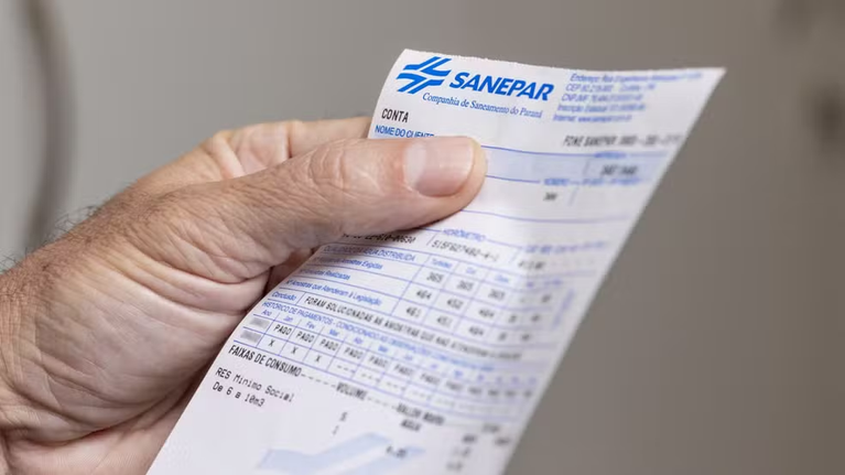 Conta de água da Sanepar terá desconto de 25% a partir de outubro no Paraná