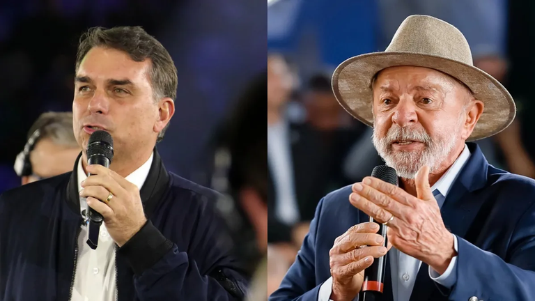 Aliados fazem atos pelo país, e Flávio e Lula se enfrentam em debate na TV